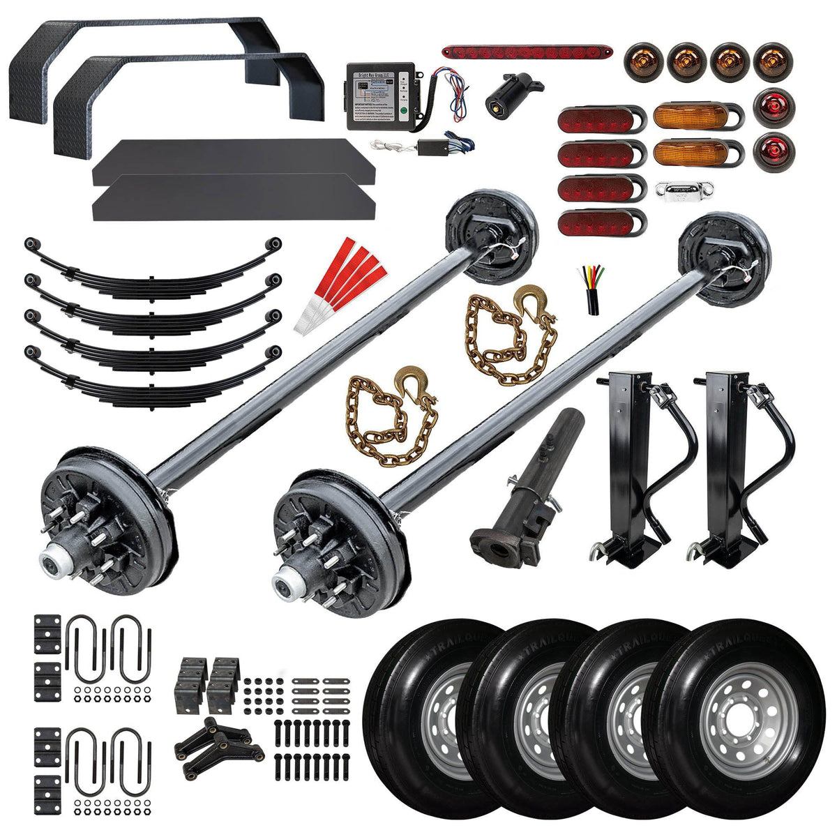 7000 lb TK Tandem Axle HD Kit - 14K Capacity (Axle Series)