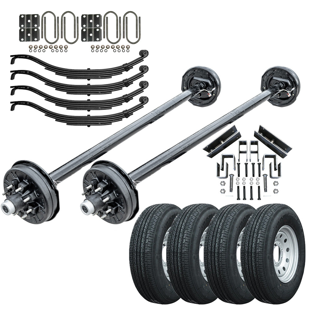 7000 lb Light Duty Tandem Axle TK Trailer kit - 14K Capacity (Original Series) - The Trailer Parts Outlet