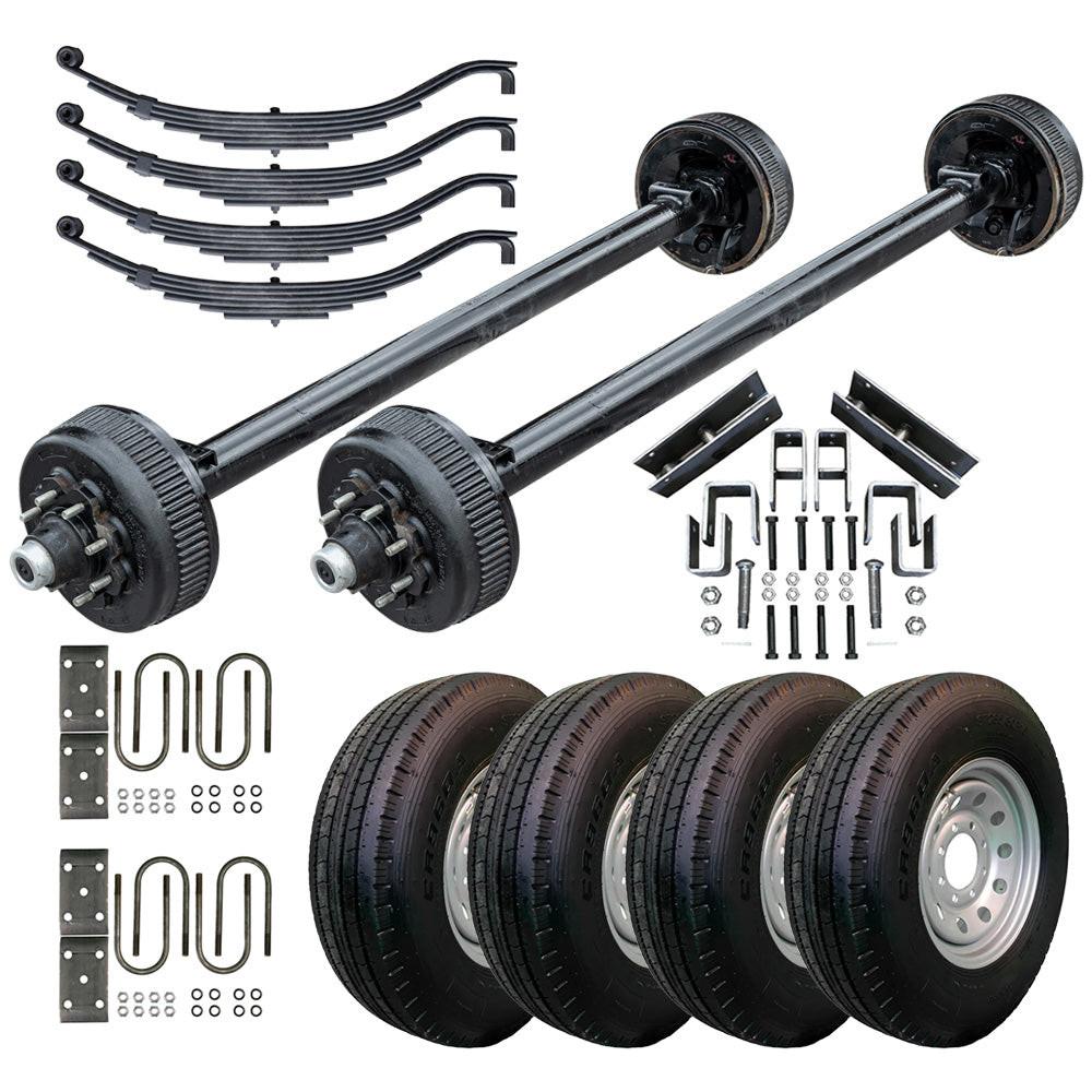 True 8k TK HD Trailer Axle - 8000 lb Electric Brake 8 lug (12 1/4" x 3 3/8" Brake - 3.5" Tube) - Dexter Compatible - The Trailer Parts Outlet