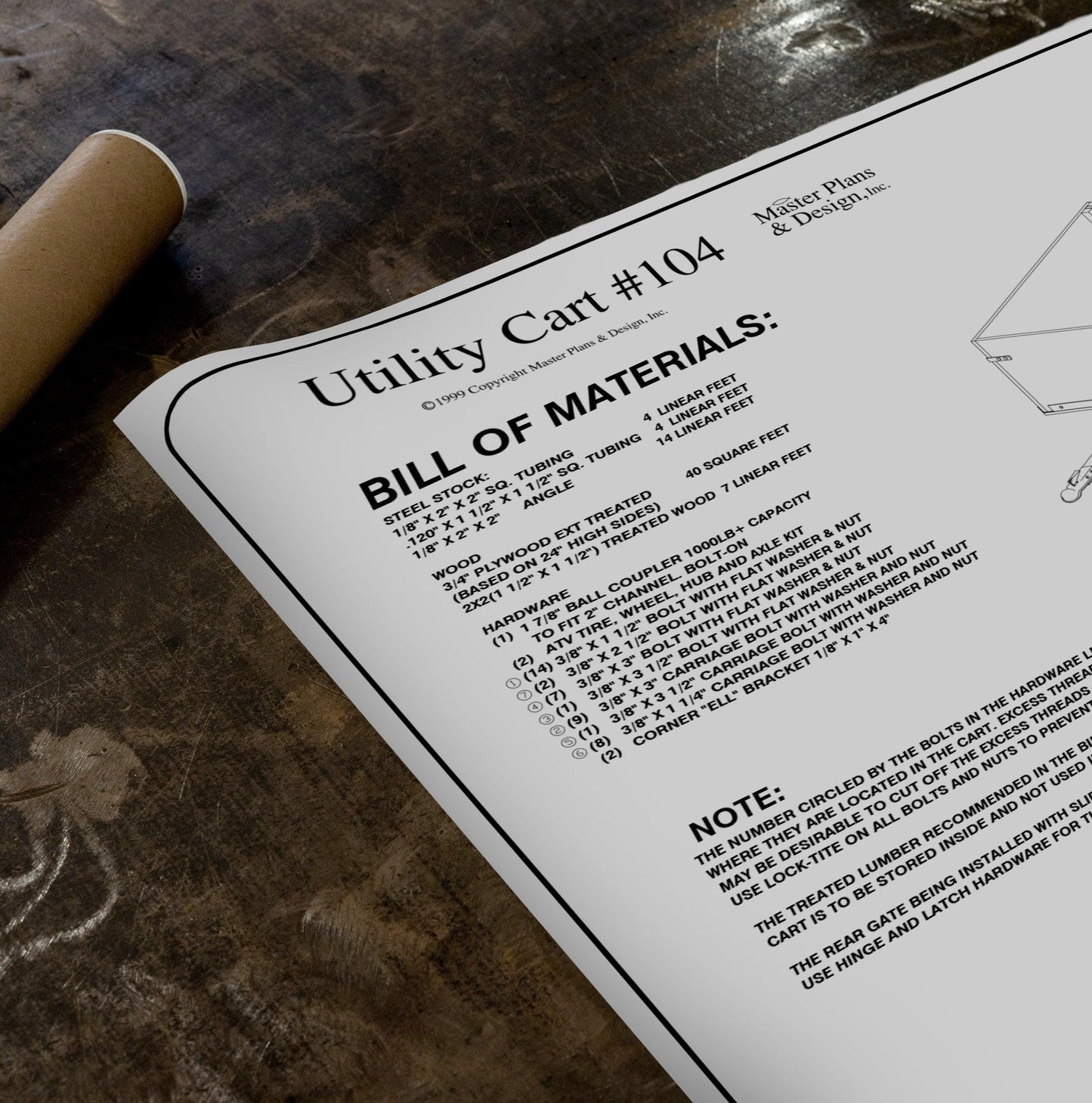 104 - 4'x3' Off Road Utility Cart Trailer- 8 How-to Steps