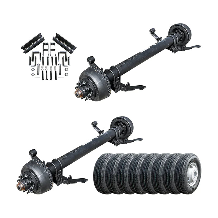 10k Dexter Trailer Axle - 10000 lb Electric Brake 8 lug (With Springs and Ubolts) - Detail 11