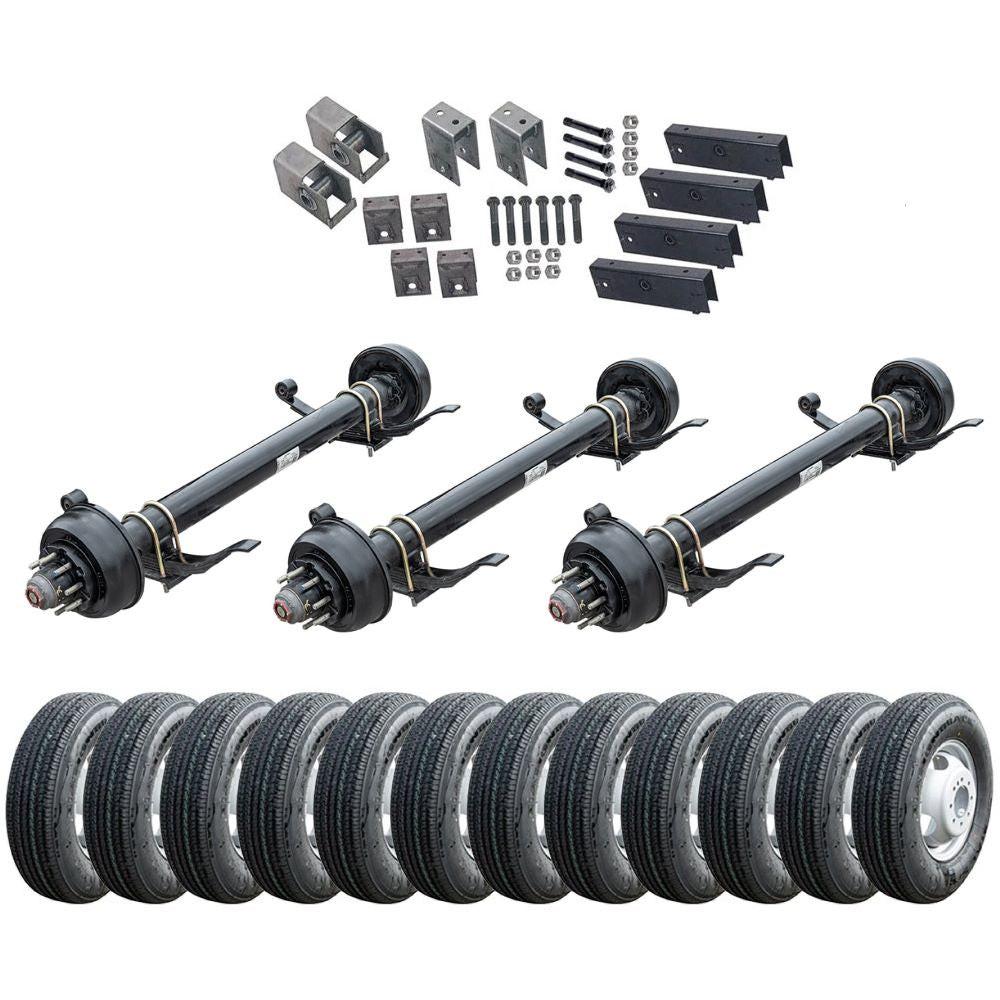 10,000 lb Lippert Triple Axle Kit - 30K Capacity (Axle Series)