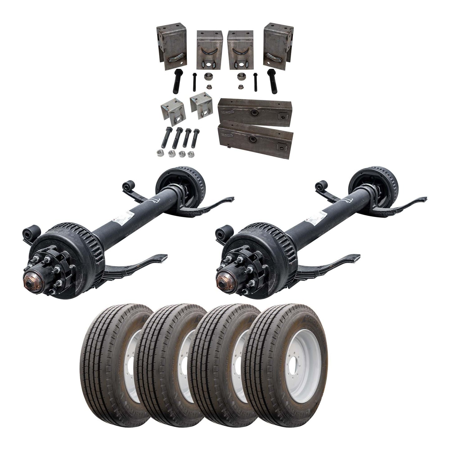 12k Dexter Trailer Axle - Sprung - 12000 lb Electric Brake 8 lug - Detail 12