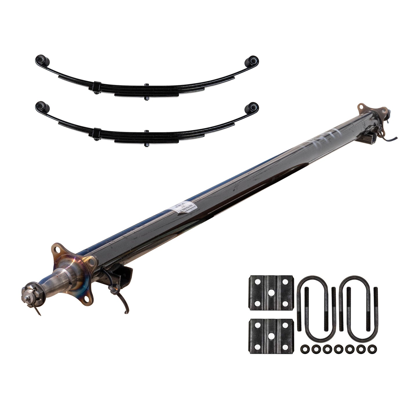 3.5k TK Trailer Axle Beam - (3500 lb Beam Only) with 4 leaf 3500 lb springs and u-bolt kit