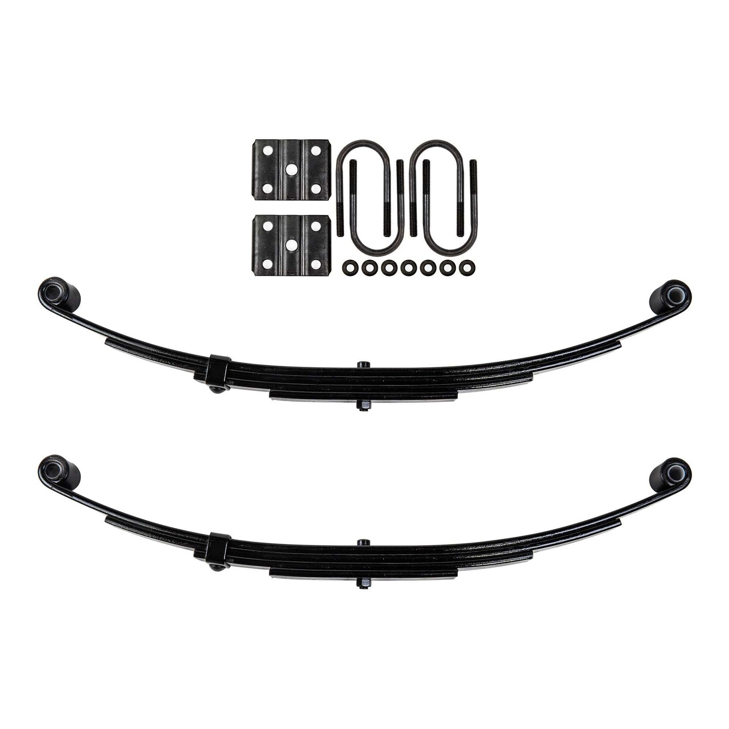 Trailer 4 Leaf Double Eye Spring Suspension Kit for 2 3/8" Tube 3500 lb Axles (Includes 3500 lb trailer leaf spring and u-bolt kit)