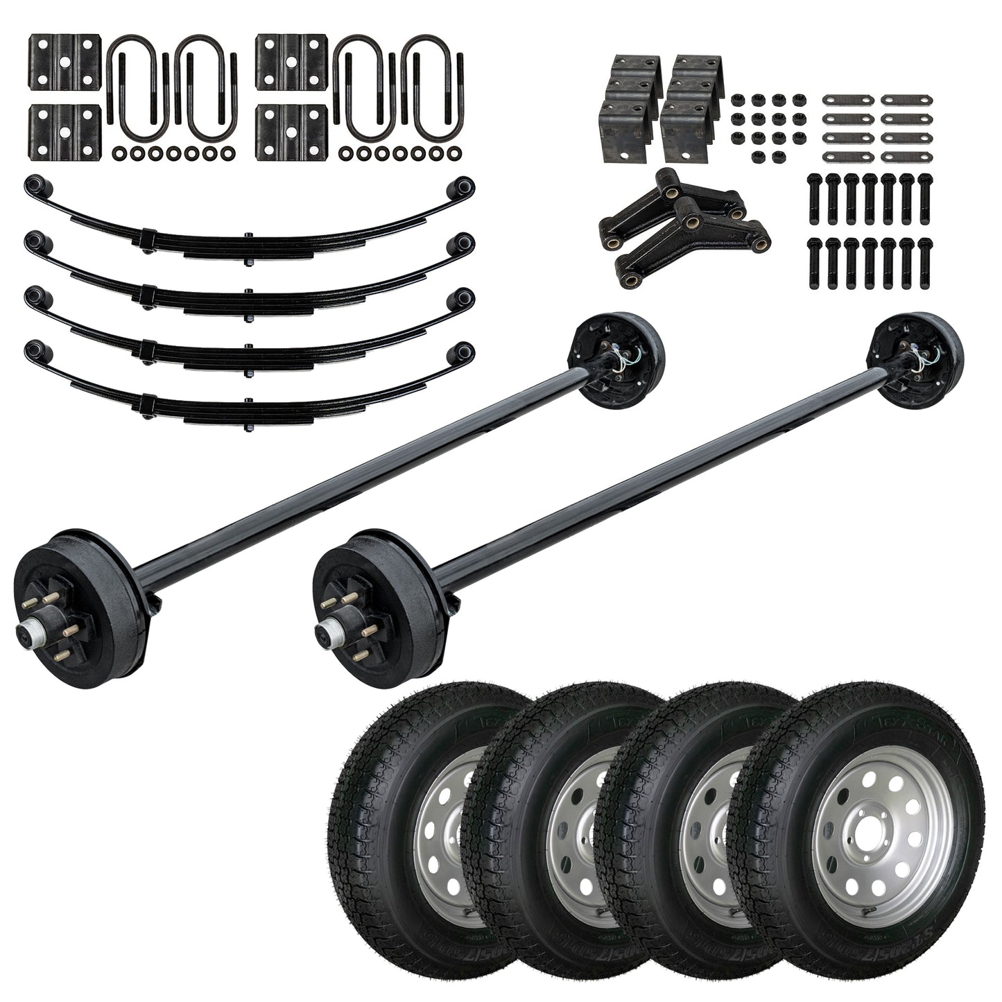 3500 lb Tandem Axle Trailer Kit - Underslung