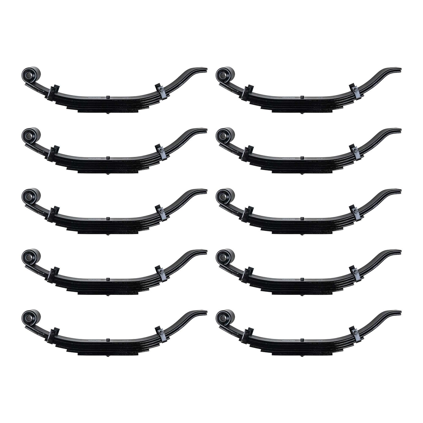 6 Leaf 30 1/2" x 3" Wide Trailer Heavy Duty Slipper Spring for 12000 lb Axles - Detail 7