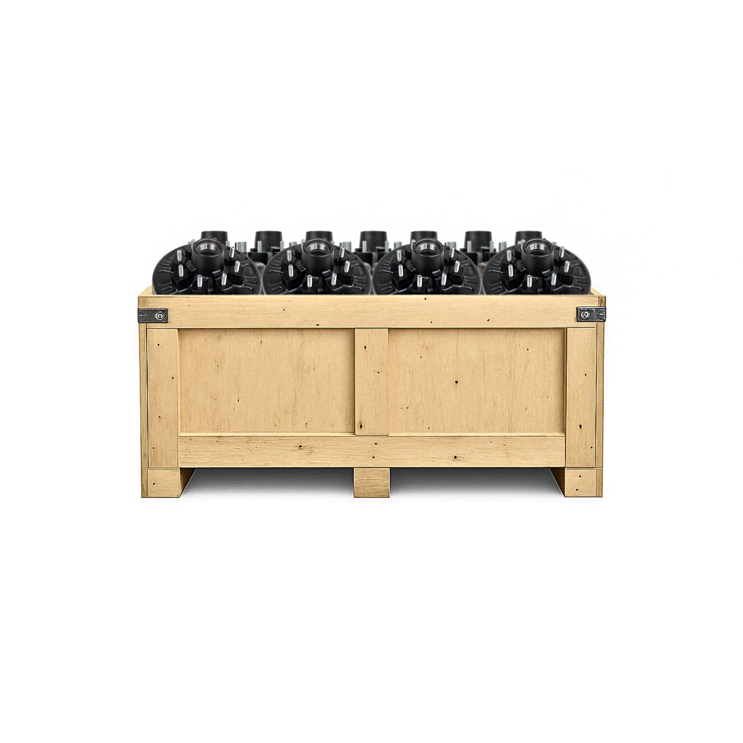 7k Half Crate Trailer Axle Hub and Drum - 8 Lug Bolt Pattern