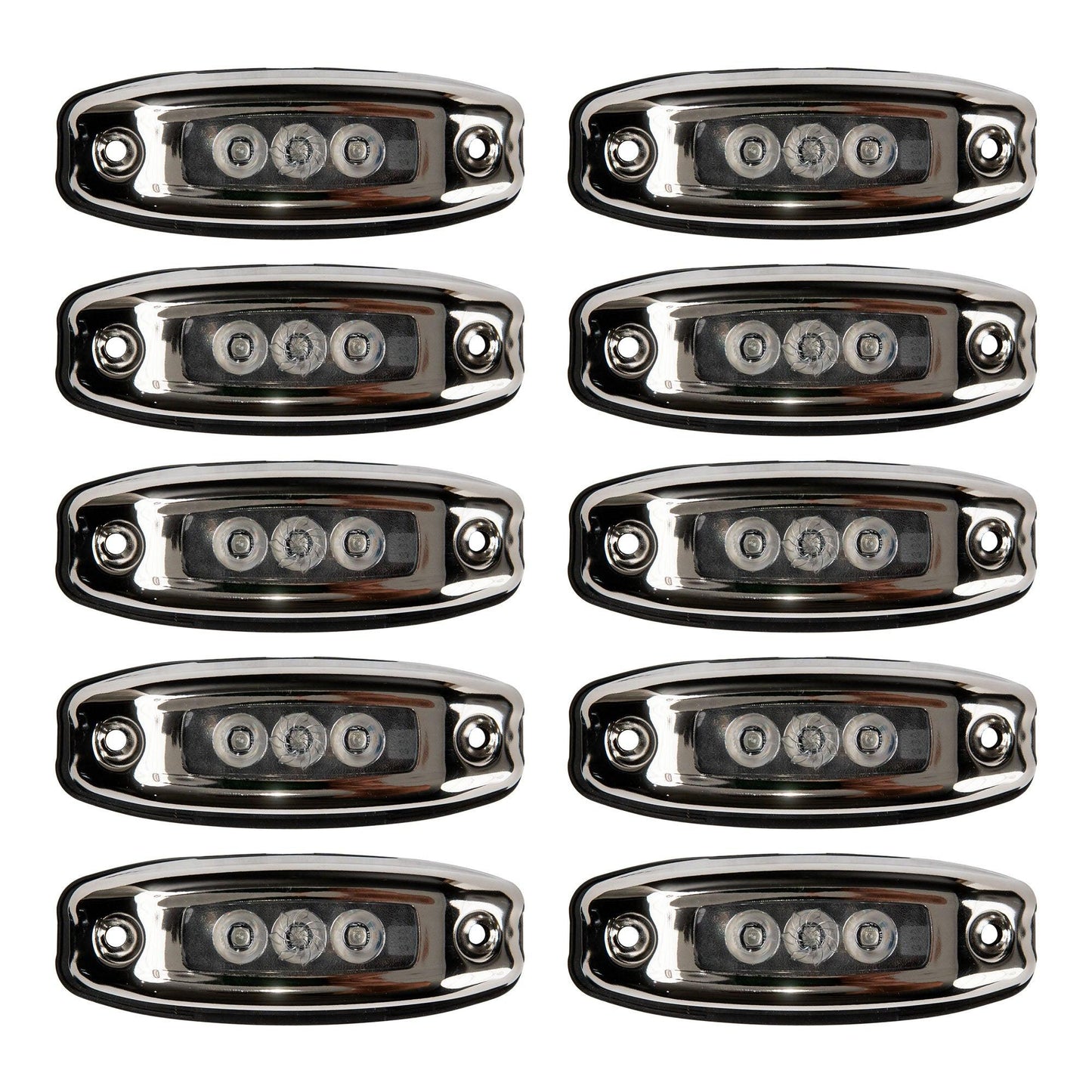 Marine 3 LED Blue Underwater Dragon Light - Stainless Cover - Specifications