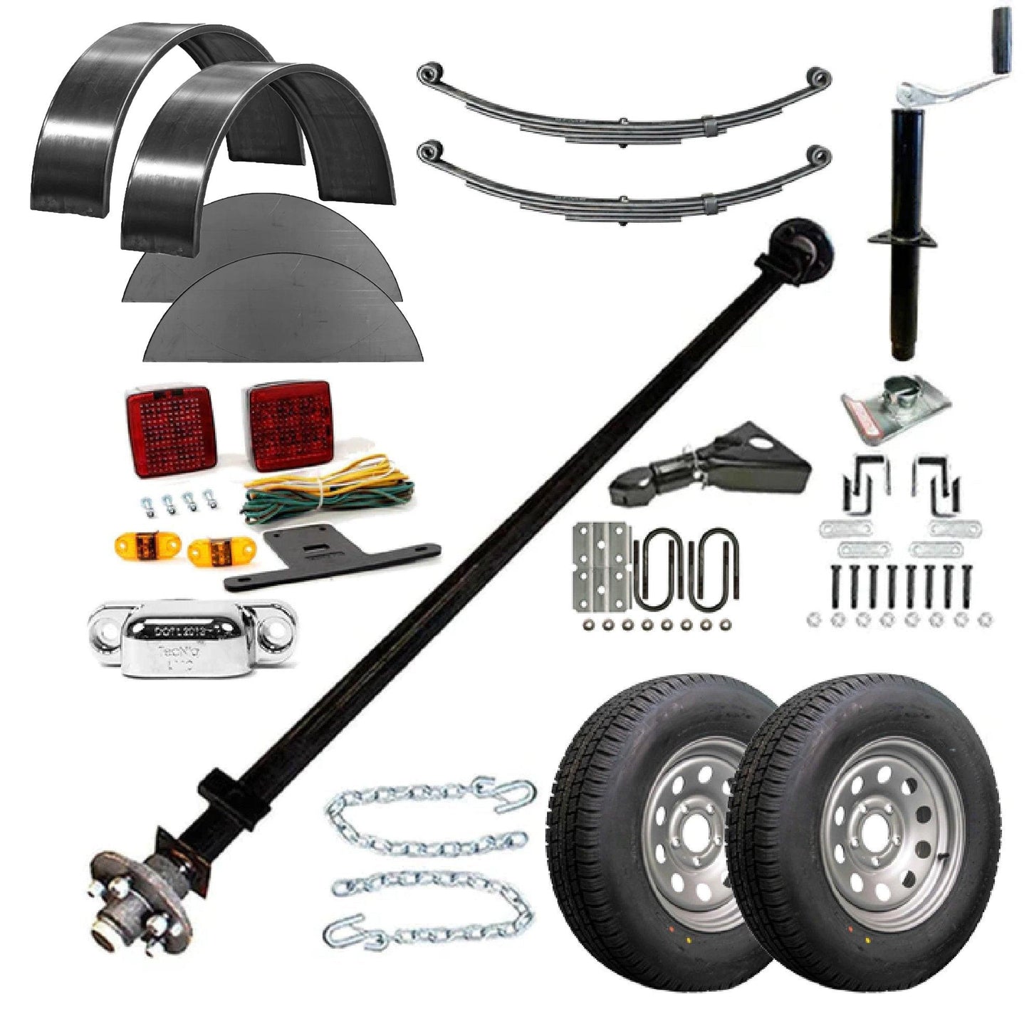 1110 - 6' x 10' Single Axle 3.5K Utility Trailer DIY Master Plan - 14 How-to Steps w/ - Additional View