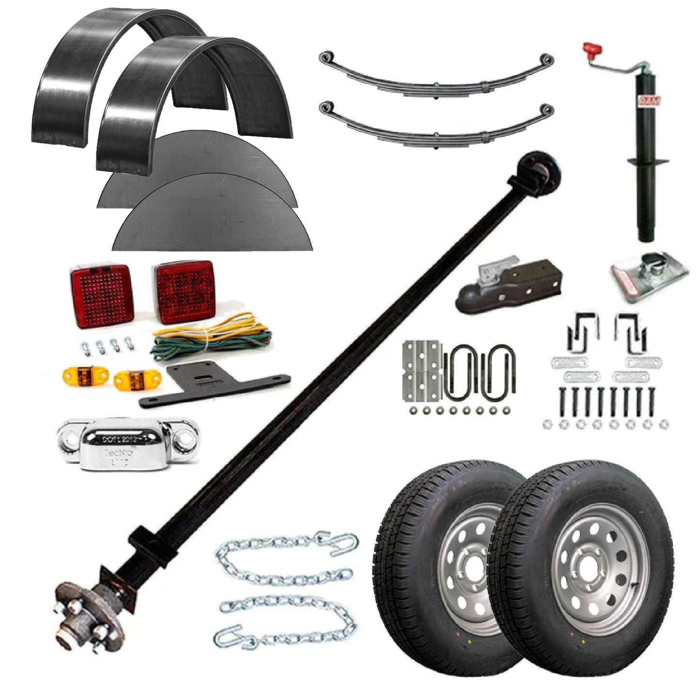1110T - 6'4" x 10' Single Axle 3.5K Utility Tilt Trailer DIY Master Plan - 16 How-to - Additional View