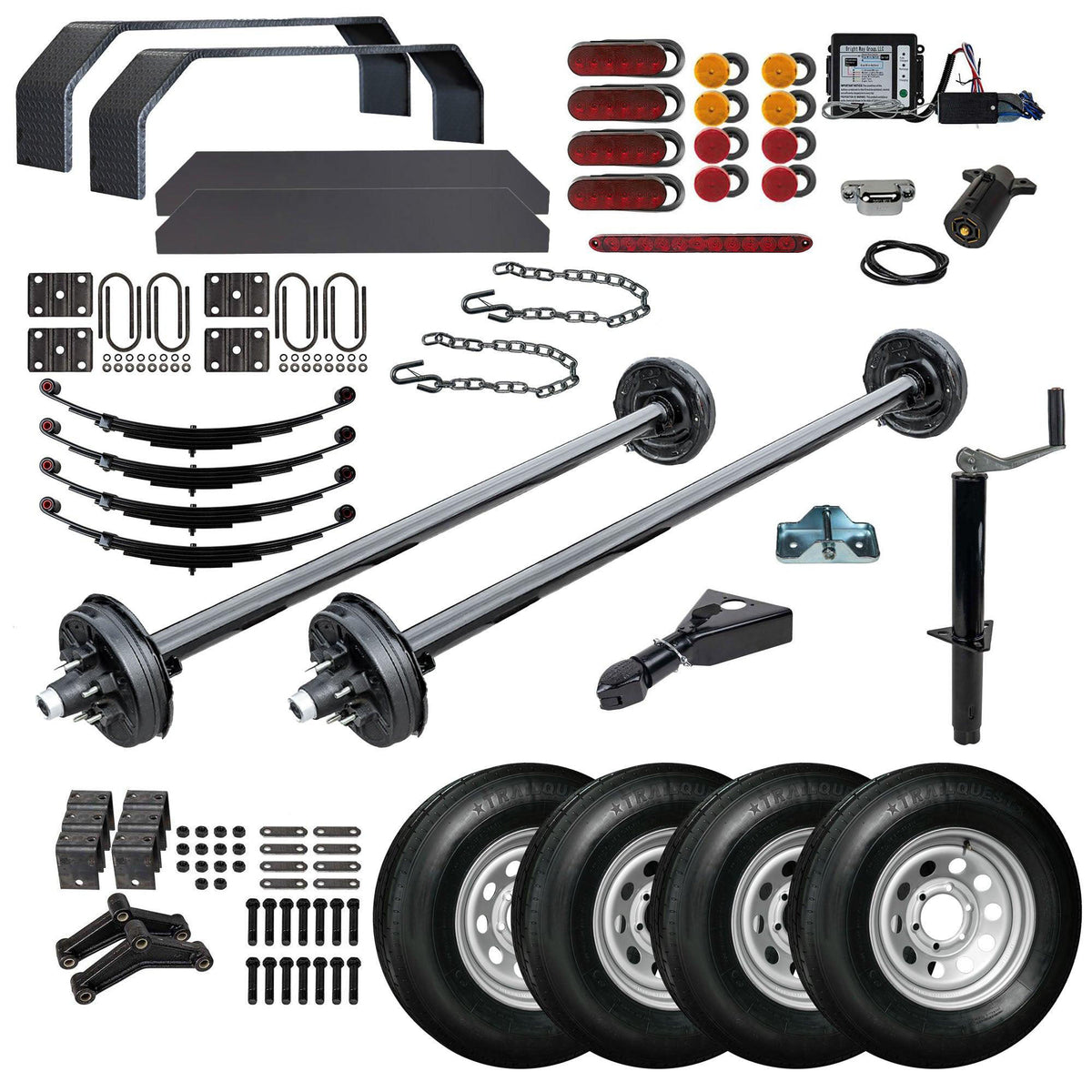 MP16CC Complete DIY Bumper Pull Trailer Kit with Blueprint