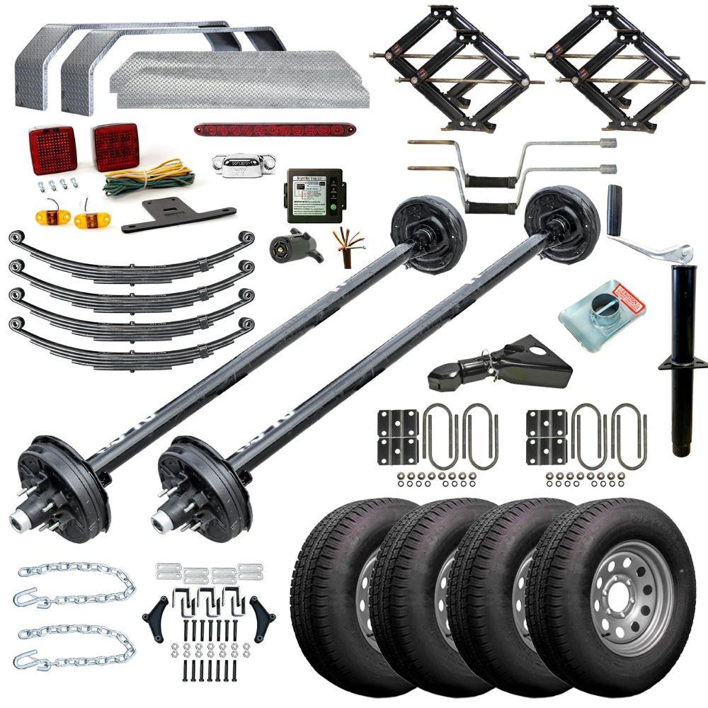 20THF - 20'x8' Tiny House Trailer Plans - 10,400 lb Capacity - Additional View
