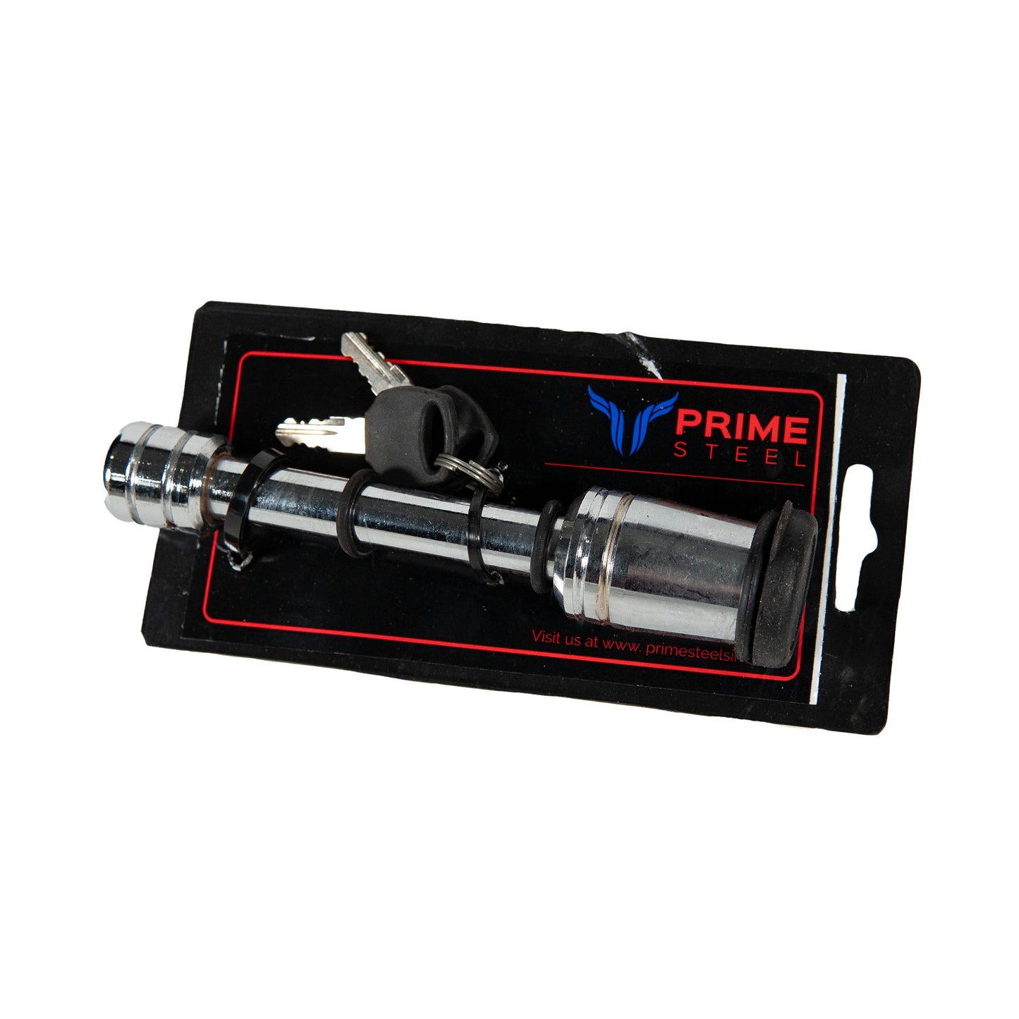 Trailer Tow Hitch Lock with 2 keys 5/8" (Chrome PS-18023 or Black PS-18024) - The Trailer Parts Outlet