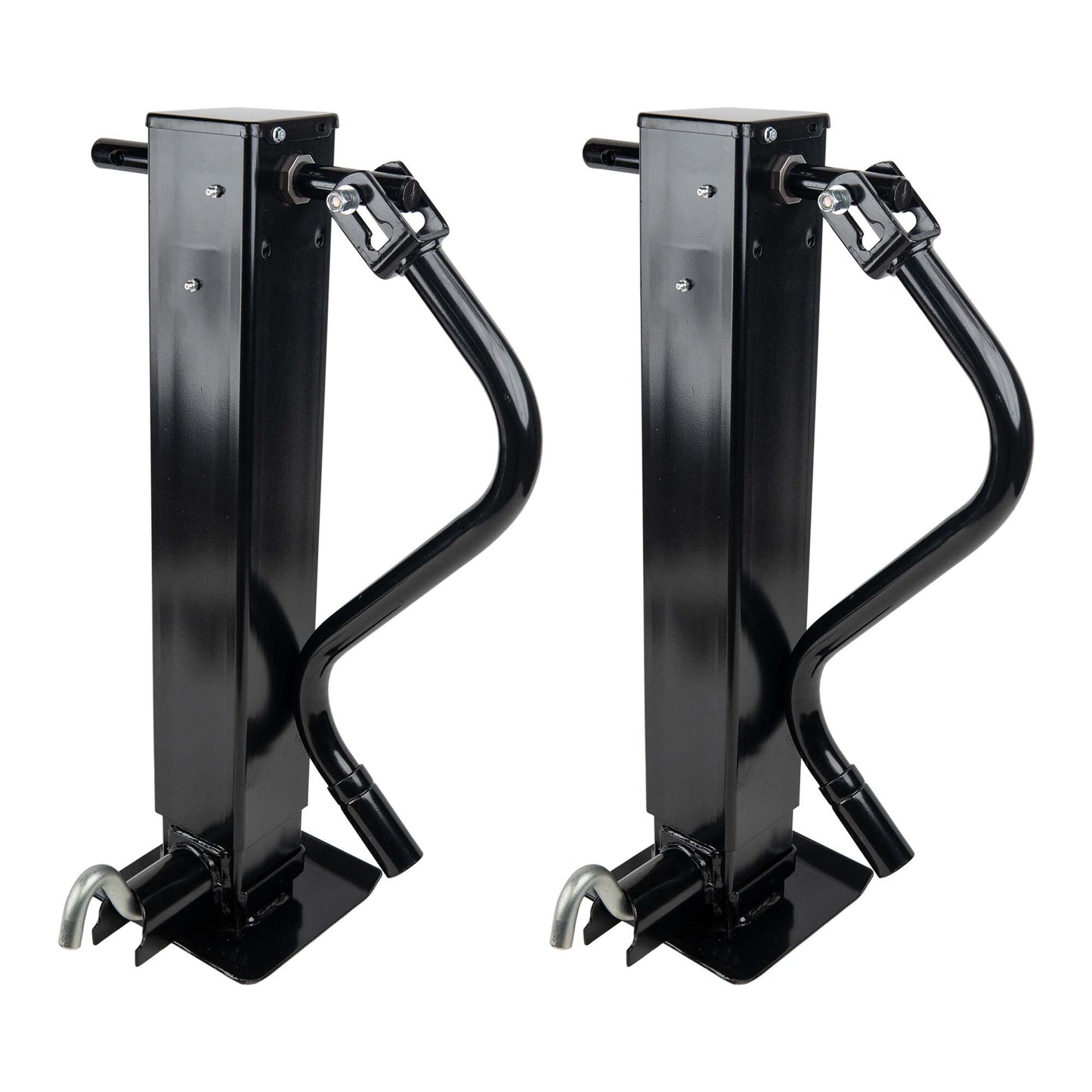 Drop Leg 12k Trailer Jack - 12000 lb Front Pin Side Wind With Handle - The Trailer Parts Outlet