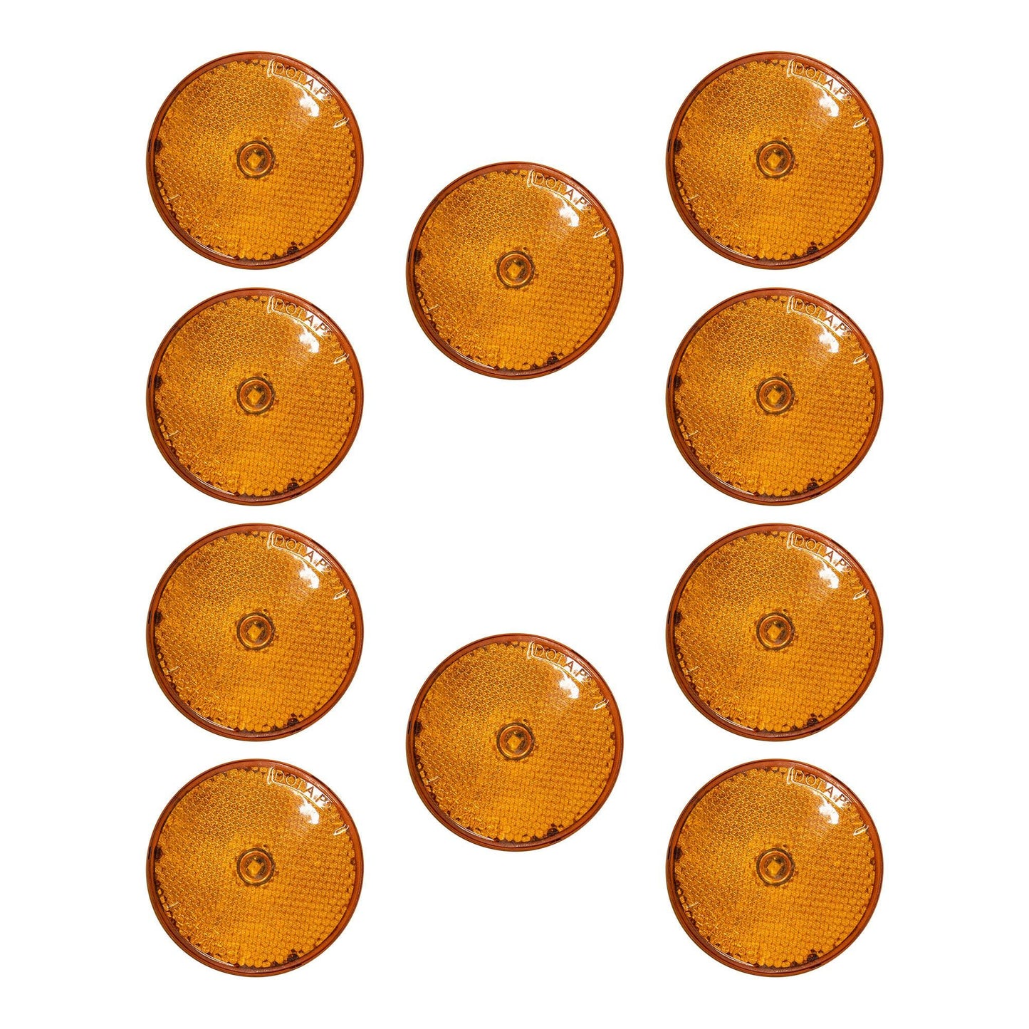 Amber 2.5" Low-Profile Side Marker W/Reflector
