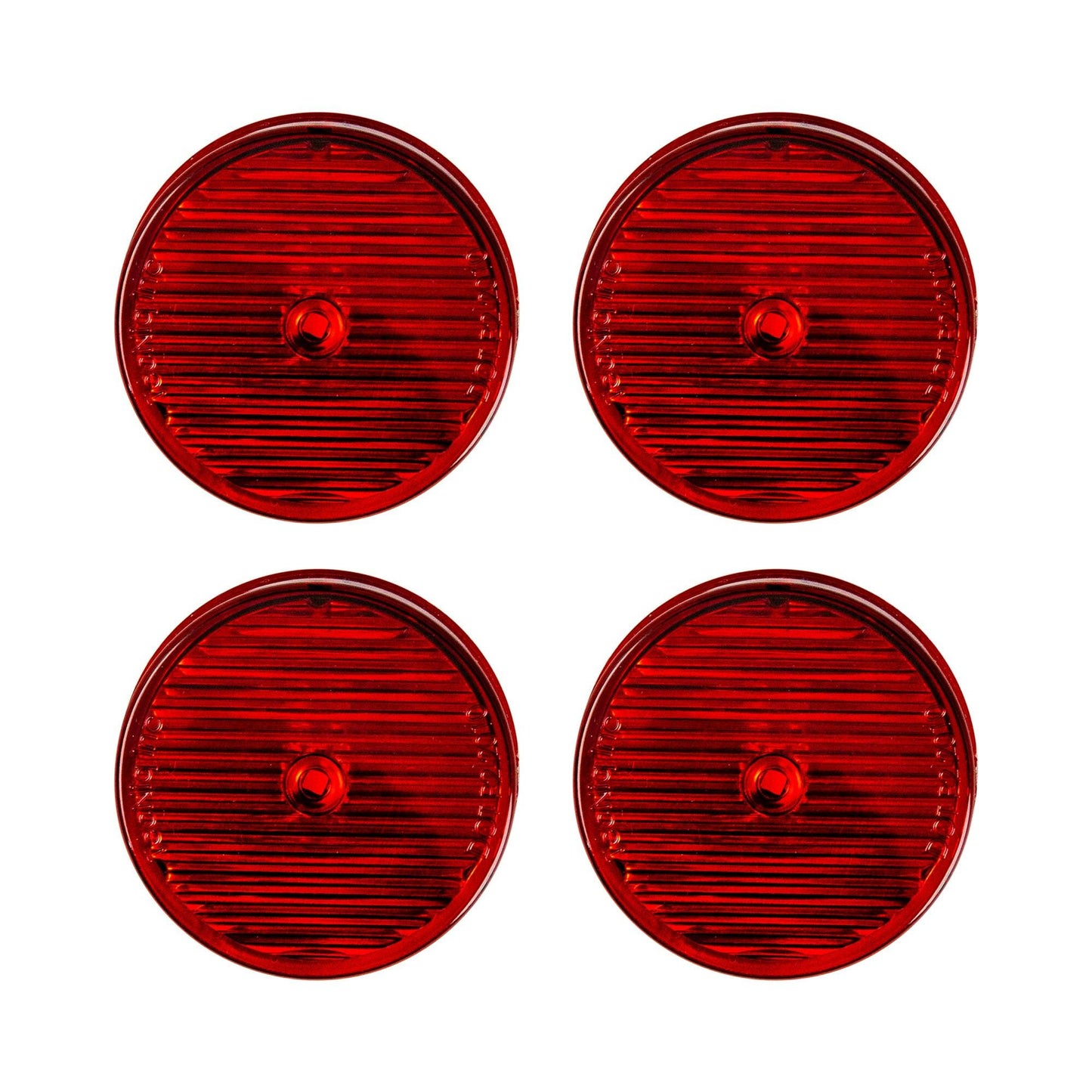 2" Round Sealed LED Marker/Clearance Lights - Red - Mounting View