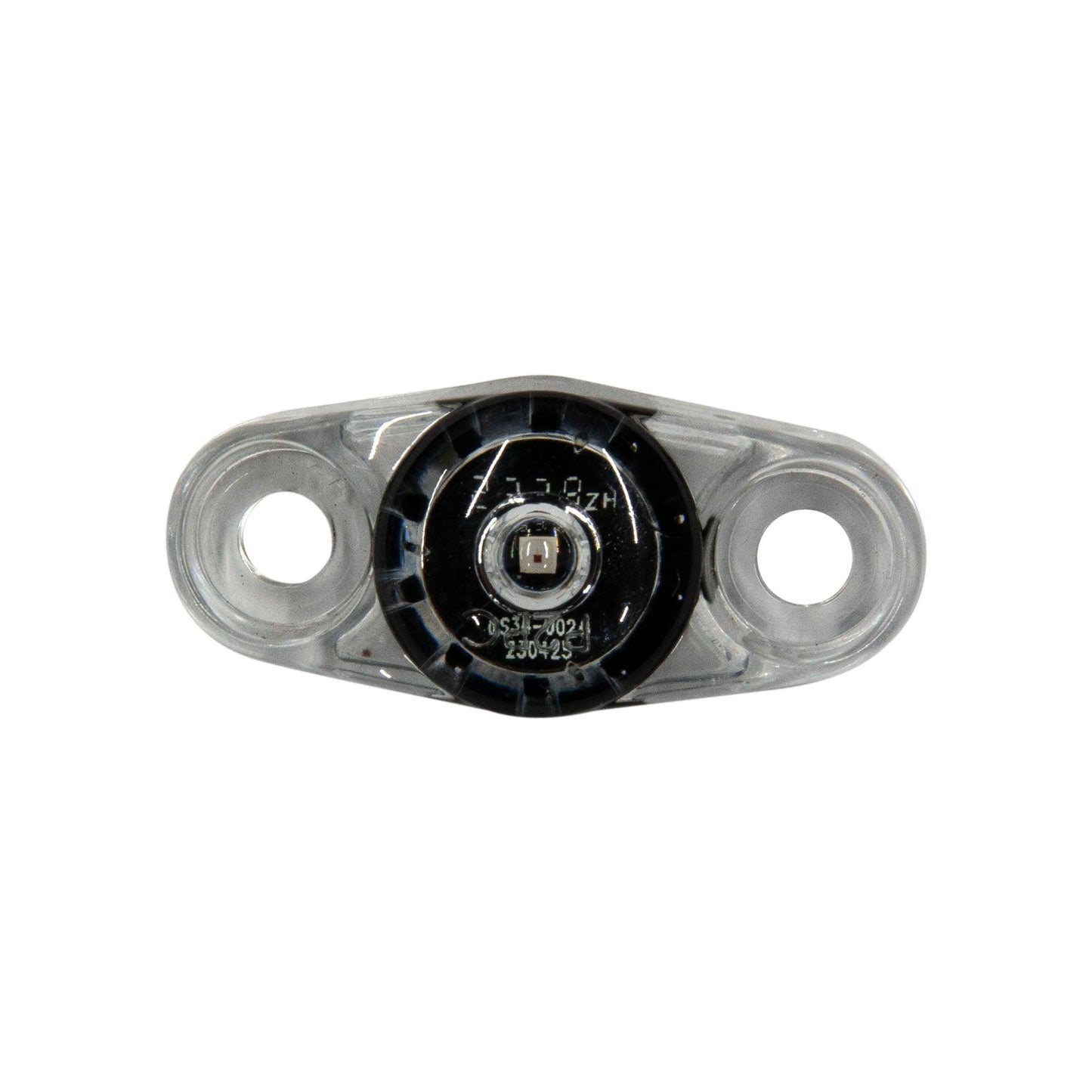 LED Red Mini Surface PC Side Marker Trailer Light - Clear Lens 5" wire - Mounting View