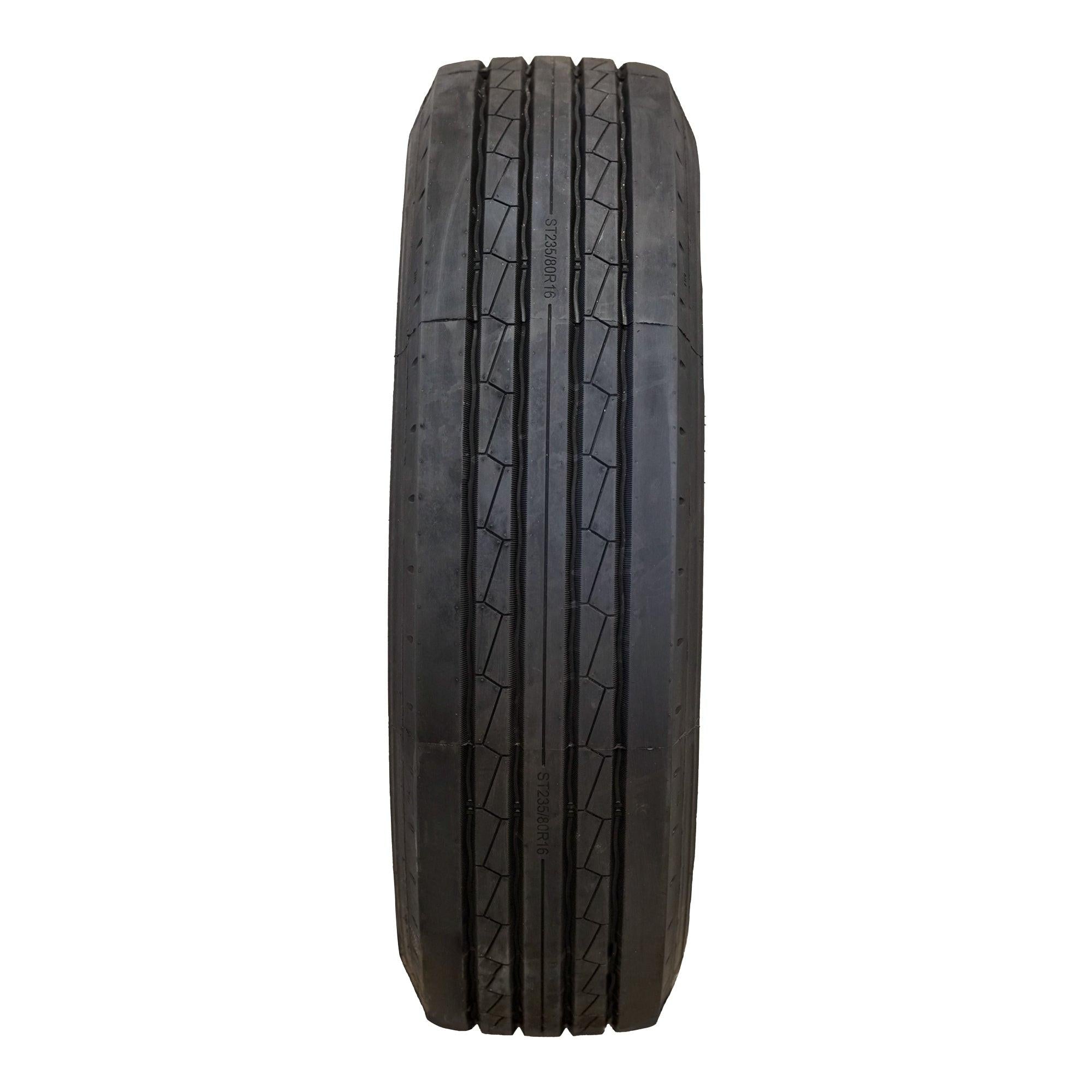 Pair Of 2 TWO Roundrule ST Hikee Semi Steel ST 235/80R16 Load E 10 Ply Trailer Tires Pair Of 2 TWO Roundrule ST Hikee Semi Steel ST 235/80R16 Load E 10 Ply Trailer Tires