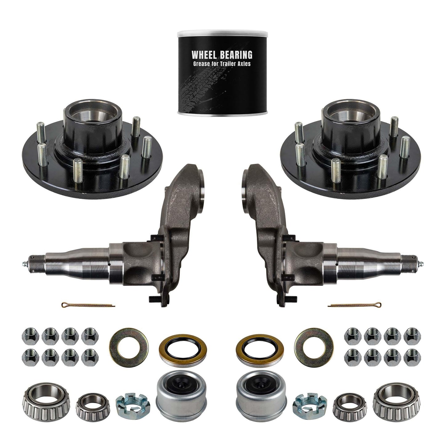 7000 lb 4" Drop Weld Your Own Idler Axle Kit