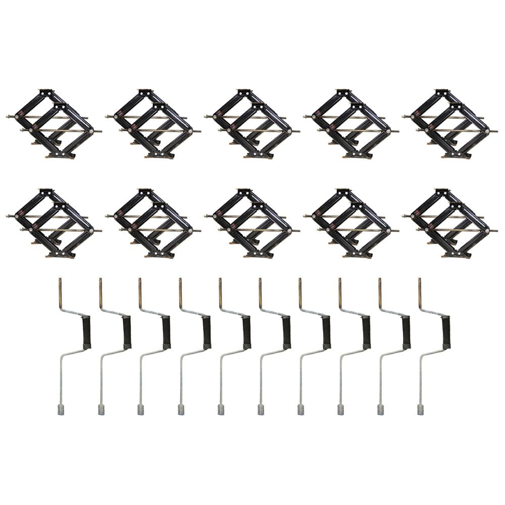 Trailer Scissor Jacks / Stabilizer Jacks / Landing Gear -7500 Capacity - Pair - Sold As Is - The Trailer Parts Outlet