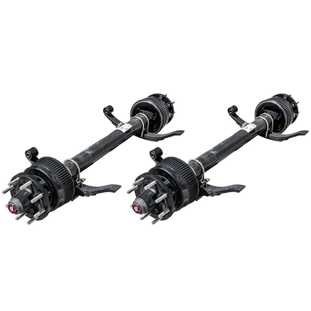 16k Lippert Trailer Axle - Sprung - 16000 lb Electric Brake 8 lug- Set (2)