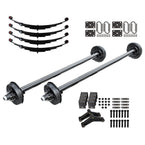 6000# 6K Single Trailer Axle Suspension Kit Leaf 3000lb Spring/U-bolt 6000# 6K Single Trailer Axle Suspension Kit Leaf 3000lb Spring/U-bolt