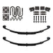 Trailer 3 Leaf Double Eye Spring Suspension and Single Axle Hanger Kit for 1 3/4" Tube - 2000 lb Axles