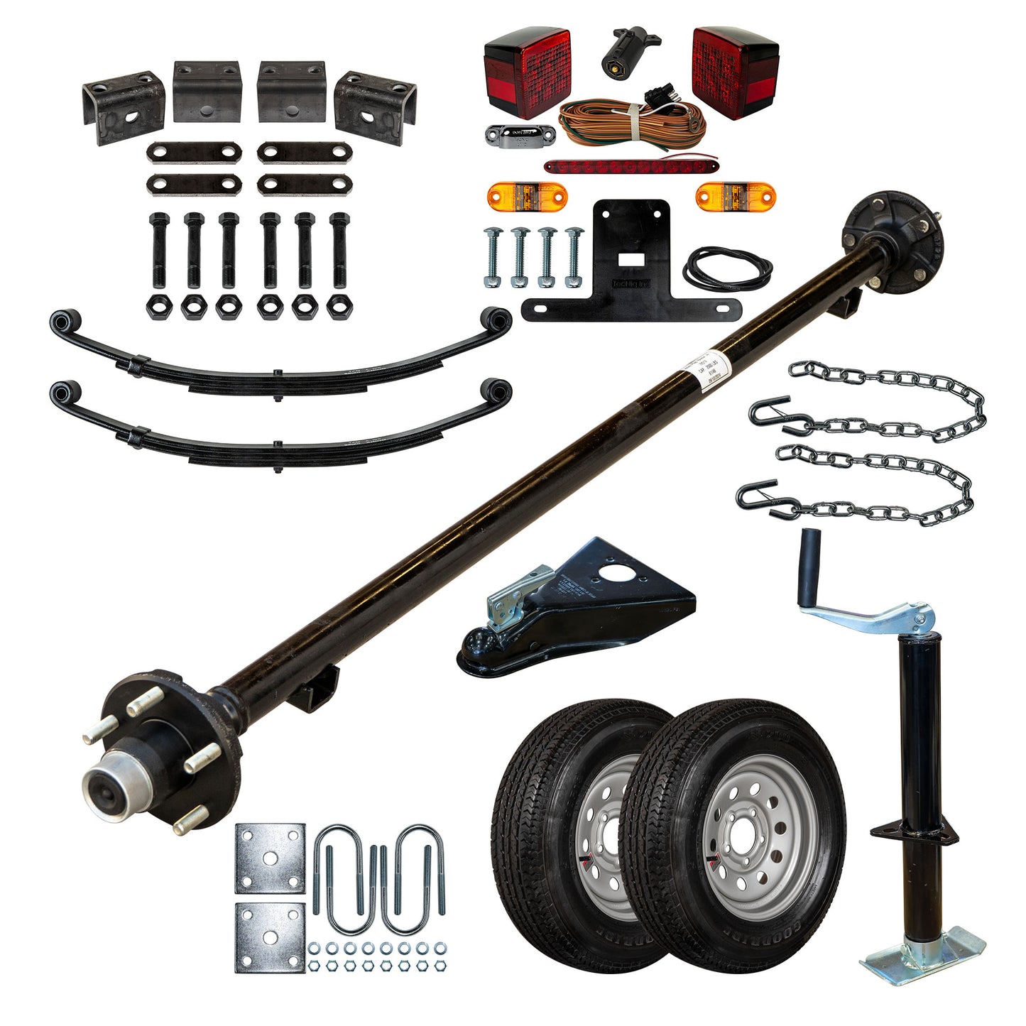 2000 lb TK Single Axle Kit - 2K Capacity (Axle Series)