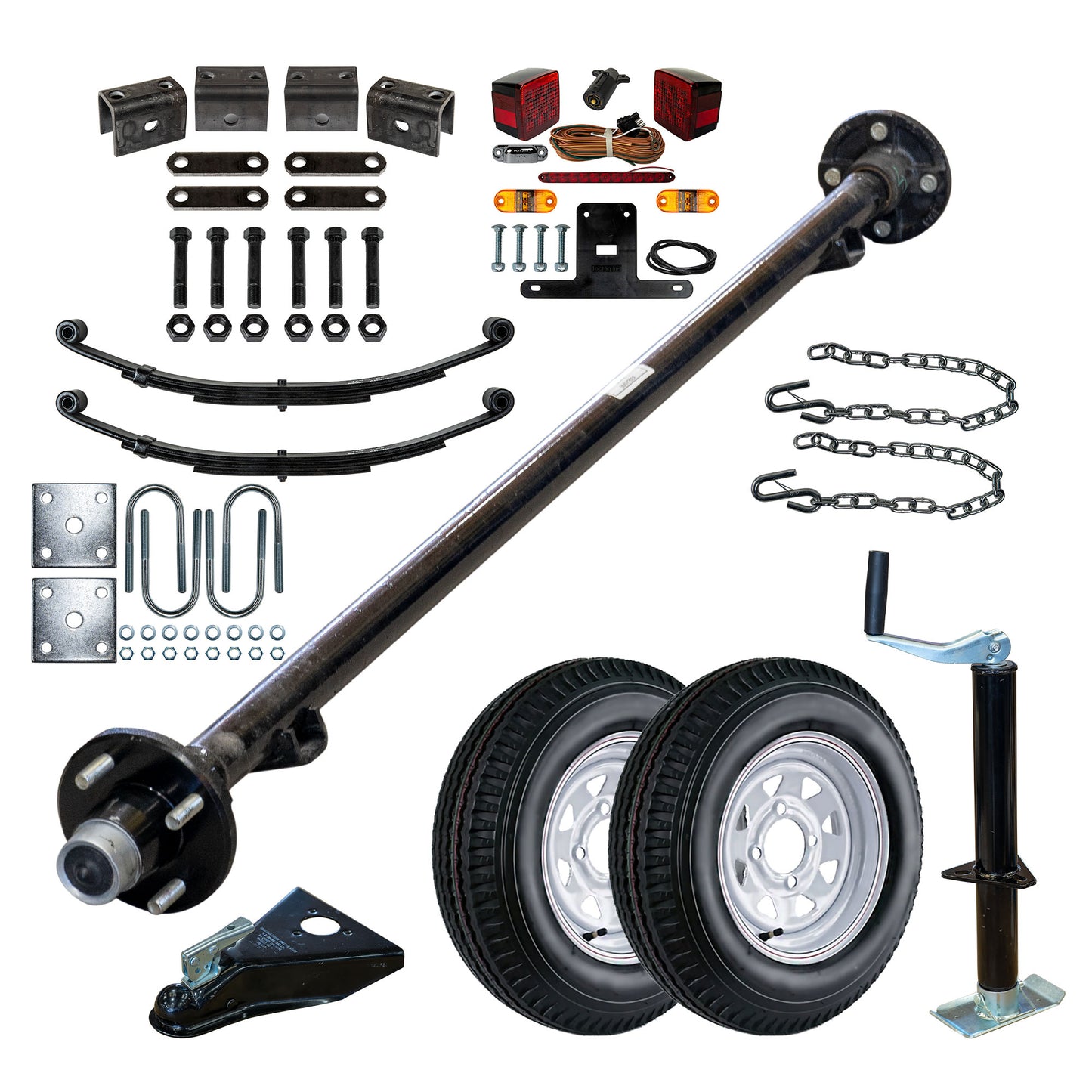 2000 lb TK Single Axle Kit - 2K Capacity (Axle Series)