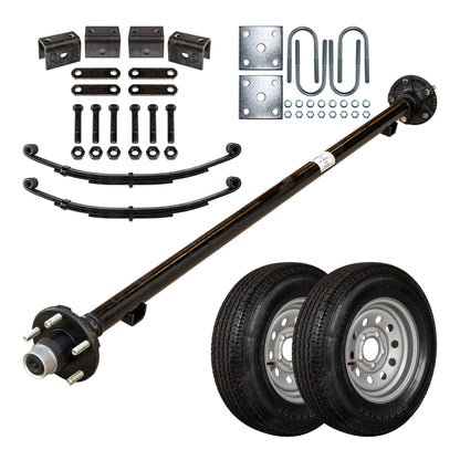 2000 lb TK Single Axle Kit - 2K Capacity (Axle Series)