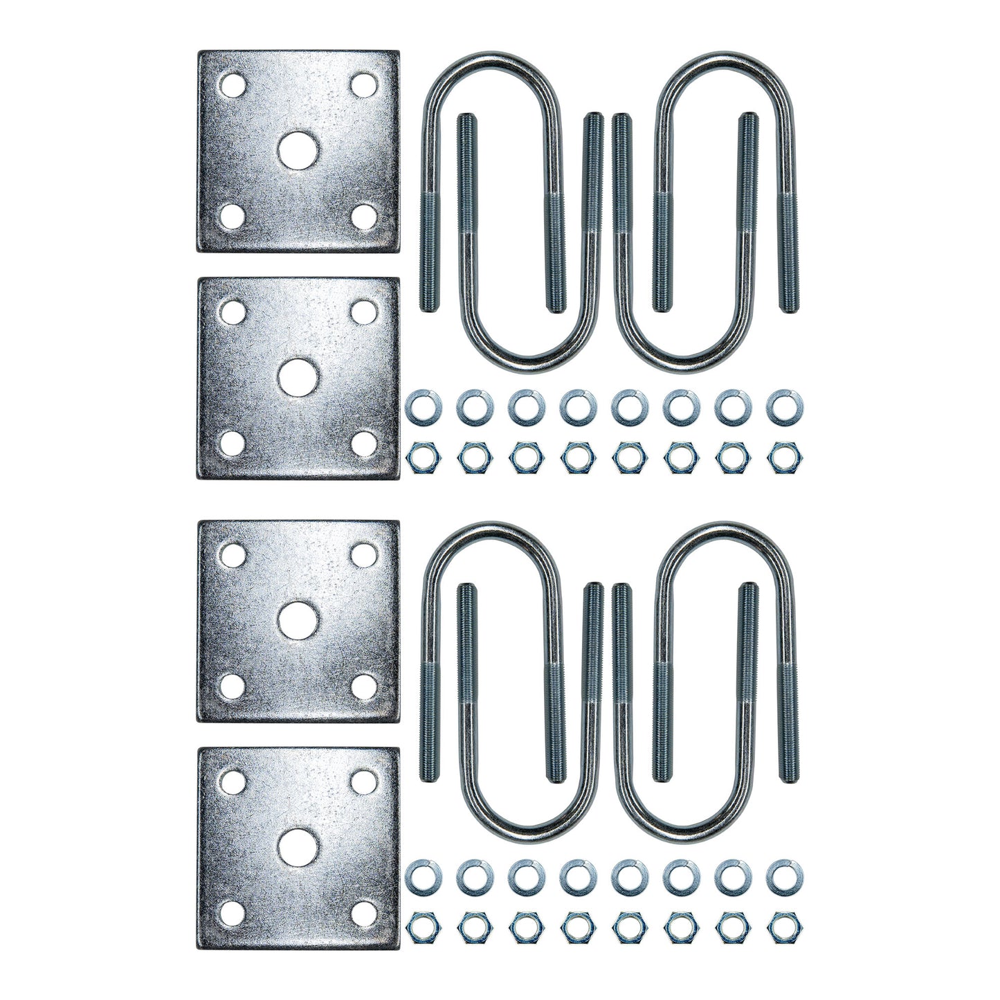 Kit de pernos en U para remolque de 1/4" para tubos de 1 3/4" y ejes de 2000 lb