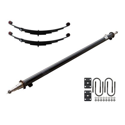 6k TK Trailer Axle Beam - (6000 lb Beam Only) with 5 leaf double eye springs and u-bolt kit
