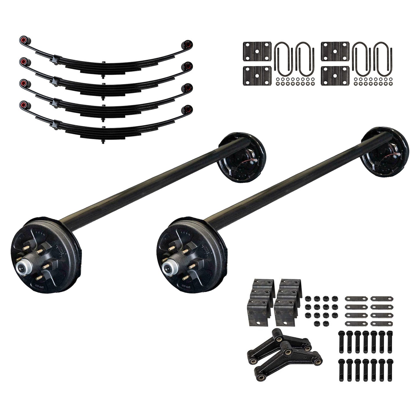 6000 lb Tandem Axle HD TK Trailer Kit - 12k Capacity (Drop Axle Series)