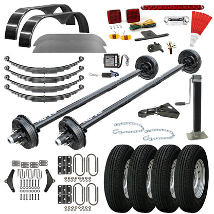 6000 lb TK Single Axle Trailer Parts Kit - 6K Capacity HD (Complete Original Series) - The Trailer Parts Outlet