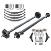 6000 Lb Single Axle Trailer Kit With 4" Drop & Electric Brakes – 6K Capacity Complete Axle & Suspension Bundle