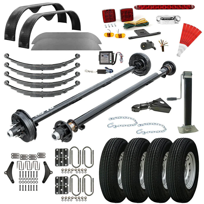 5200 lb TK Tandem Axle Trailer Parts Kit - 10.4K Capacity LD (Complete Original Series) - The Trailer Parts Outlet