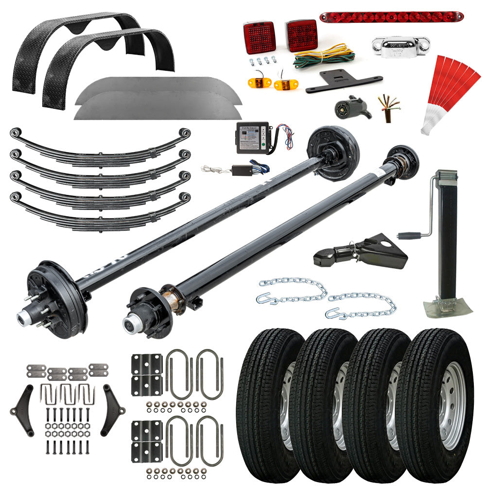 6000 lb TK Single Axle Trailer Parts Kit - 6K Capacity LD (Complete Original Series) - The Trailer Parts Outlet