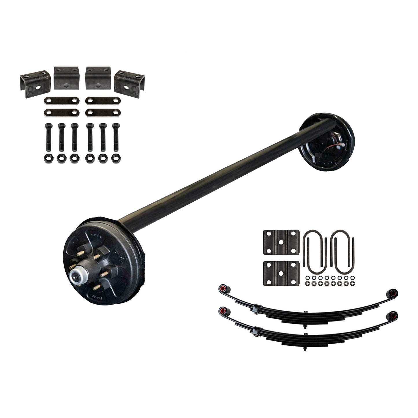 6000 lb Single Axle TK Trailer Kit - 6k Capacity (Drop Axle Series)