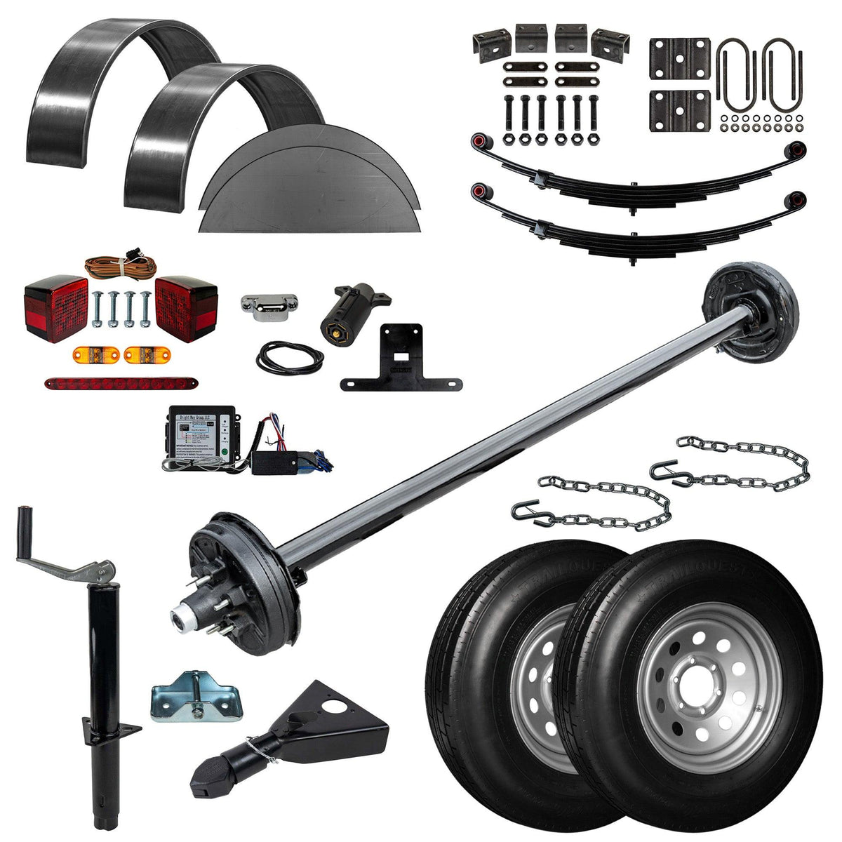 6000 lb TK Single Axle Trailer Parts Kit | Trailer Parts Outlet