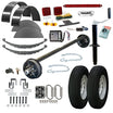 6000 lb Single Axle TK Trailer Parts Kit - 6k Capacity HD (Drop Complete Original Series)