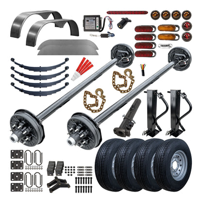 7000 lb TK Tandem Axle HD Kit - 14K Capacity (Axle Series)