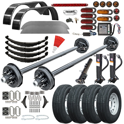 7000 lb TK Tandem Axle Bumper Pull Trailer Parts Kit - 14K Capacity LD (Complete Original Series)