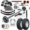 7000 lb TK Single Axle Trailer Parts Kit - 7K Capacity HD (Complete Original Series)
