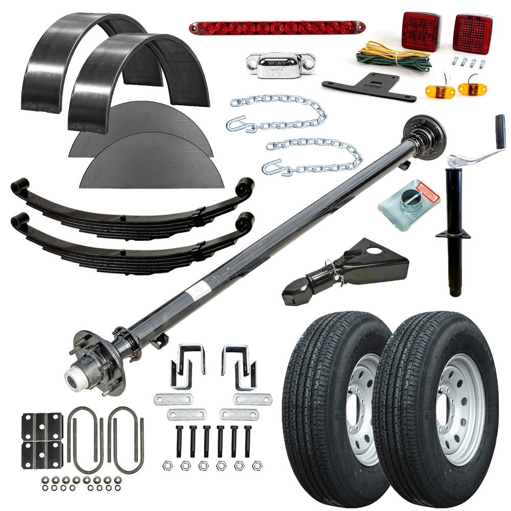 3500 lb Drop Trailer Axles