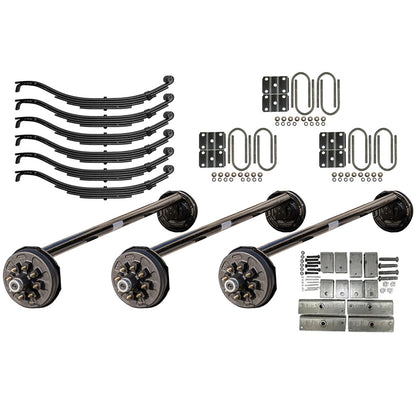 7000 lb TK Triple Axle Kit - 21K Capacity (Drop Axle Series) - The Trailer Parts Outlet