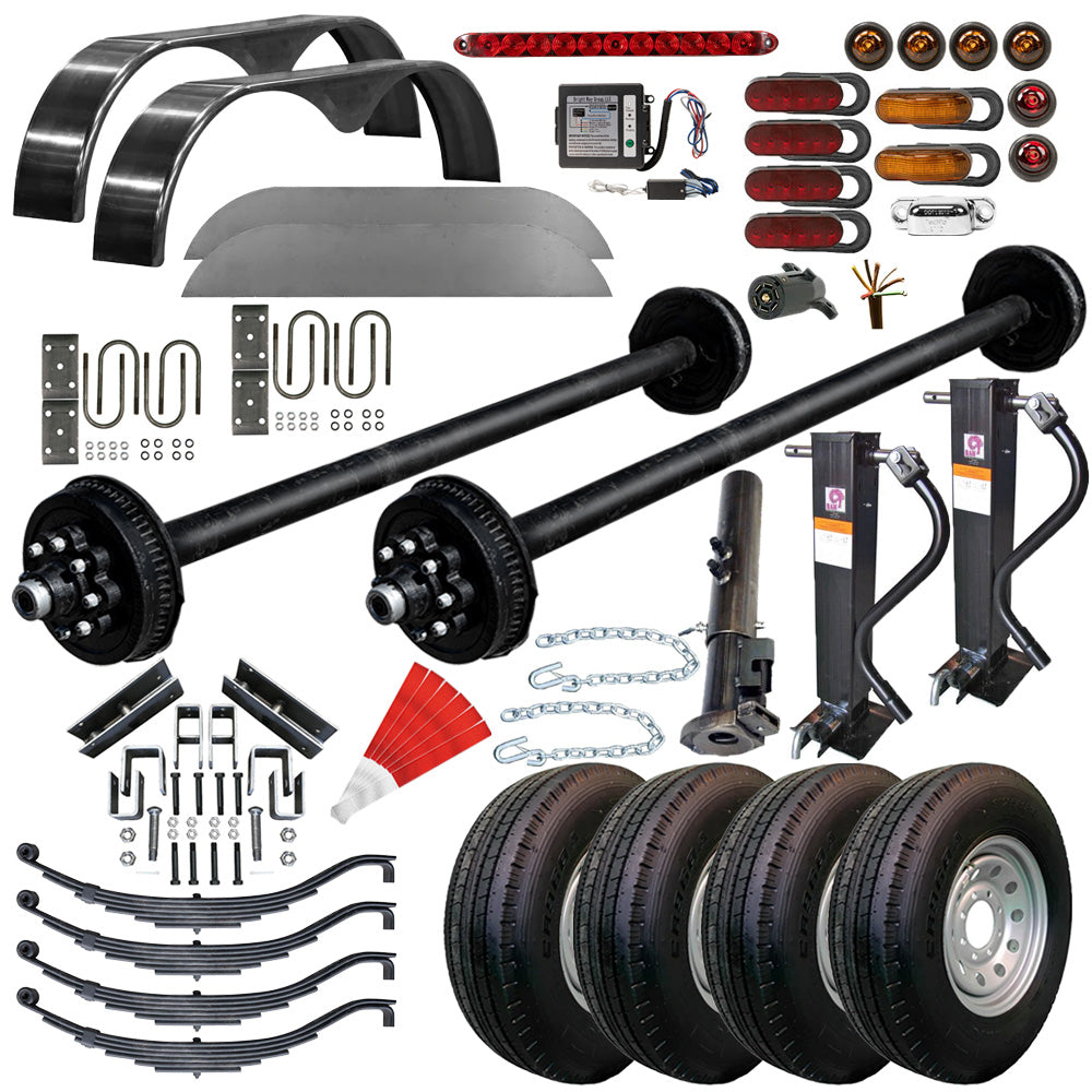 How to assemble a complete 1 AXLE KIT FOR TRAILER / TRAILERSUY 
