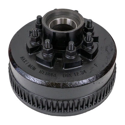 9K TK Trailer Axle Hub and Drum - 8 Lug - Grease