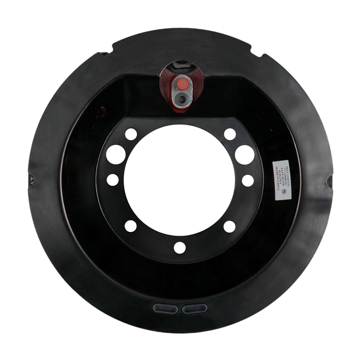 10K General Duty 12.25"x3.375" Trailer Axle Hydraulic Brake Assembly - 10000 lb Capacity - Left Hand (Driver Side) - Backing Plate View