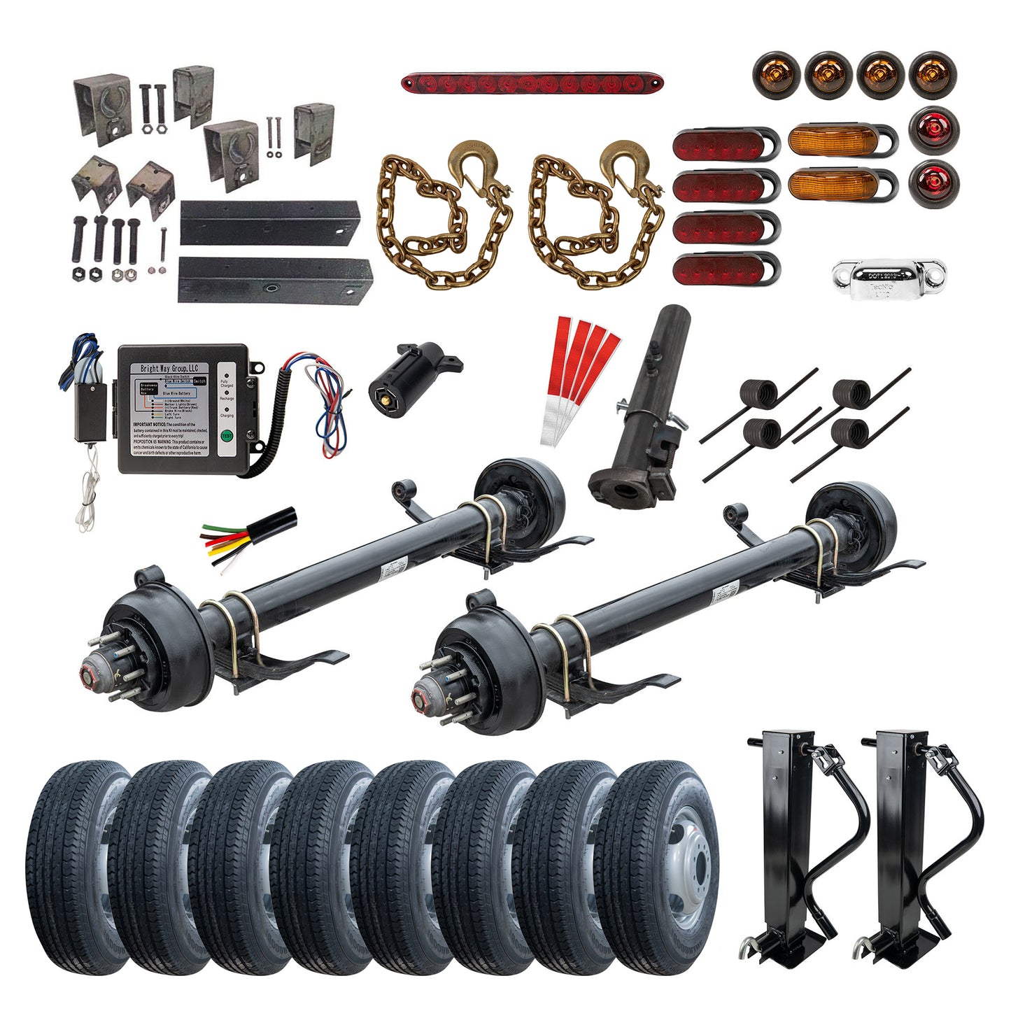 10,000 lb Lippert Tandem Axle Kit - 20K Capacity (Axle Series)